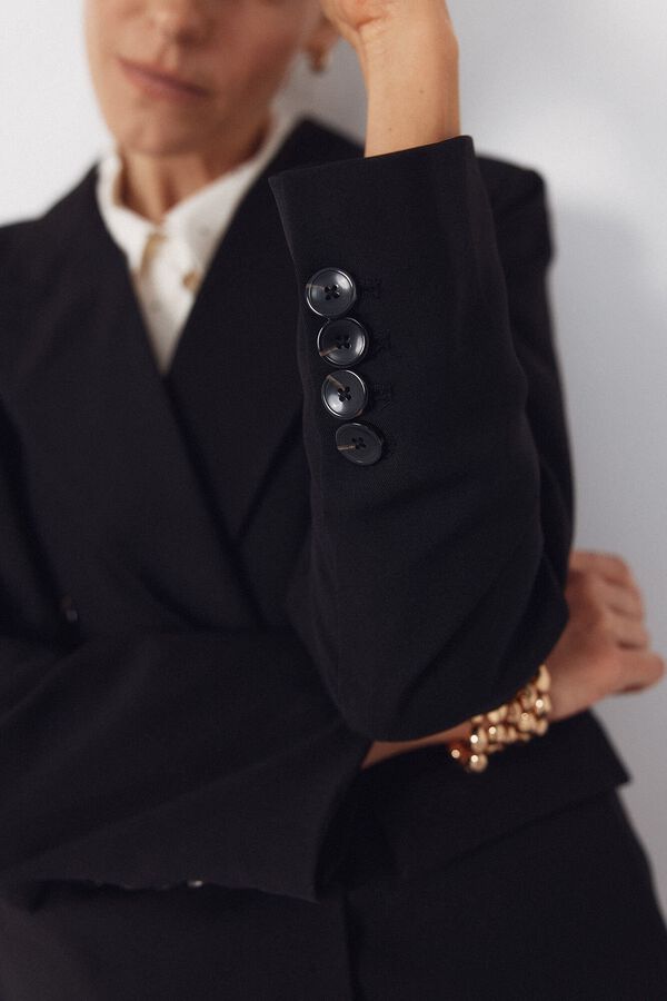 Cortefiel Black blazer Black