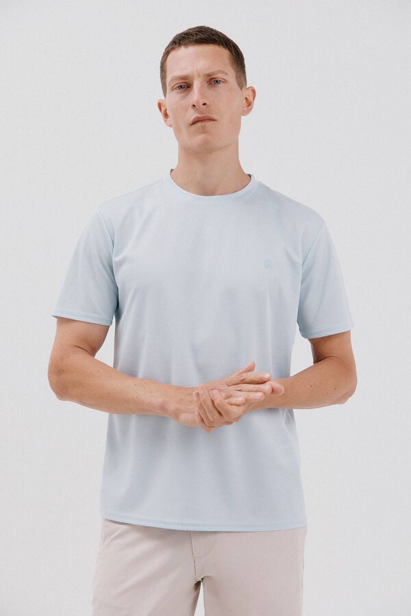 Cortefiel Technical T-shirt Blue