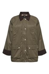 Vero Moda Curve Parka leve com gola de bombazina Verde