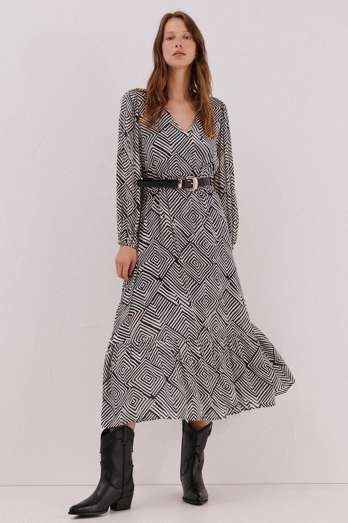 Cortefiel Vestido estampado