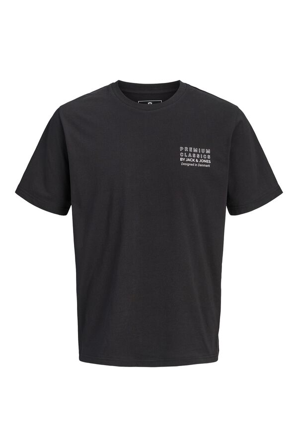 Jack & Jones Regular fit logo T-shirt Black