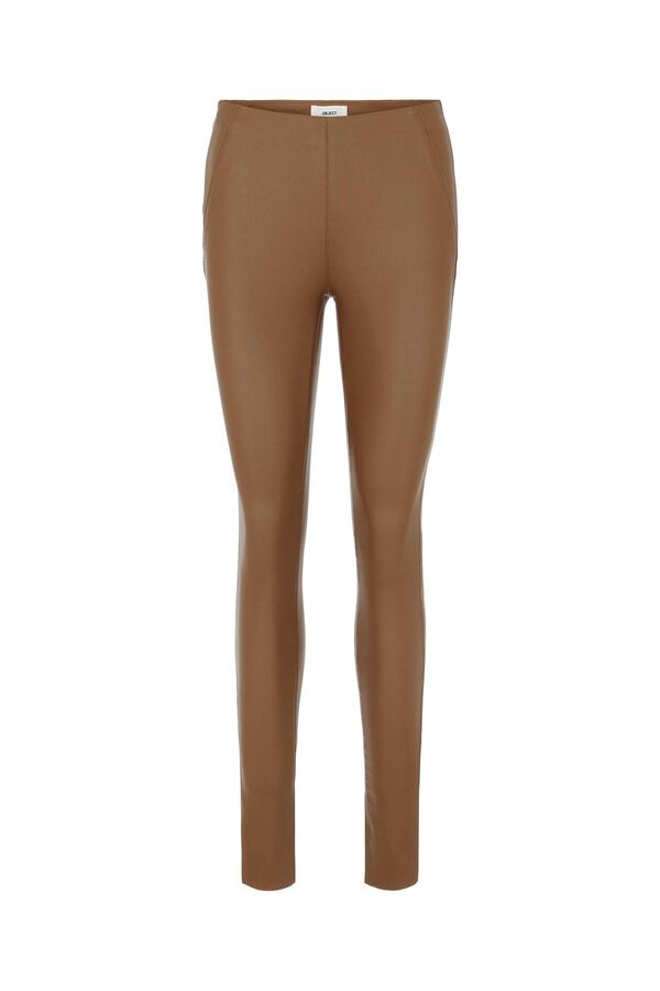 Object Waxed leggings Brown