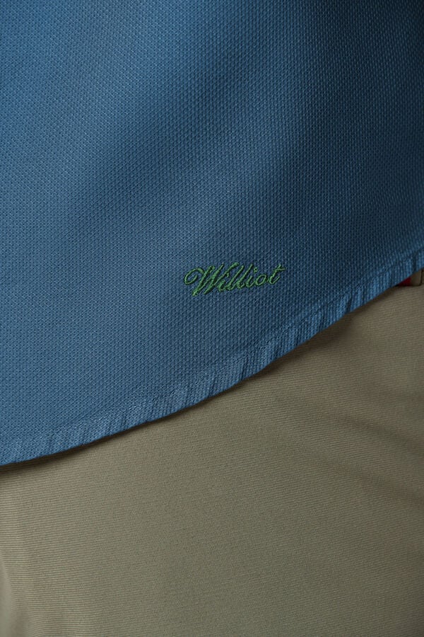 Williot Camisa Estrutura Dyed Azul