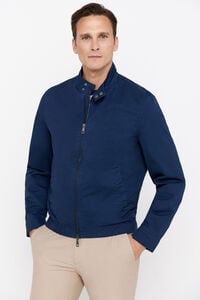 Cortefiel Cotton jacket Blue
