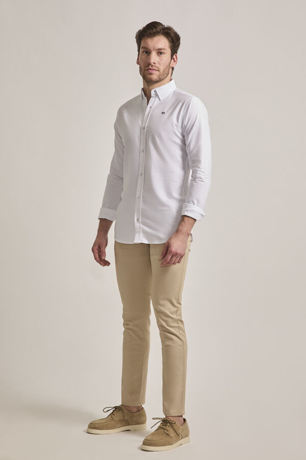 Street Monkey Camisa oxford  Branco