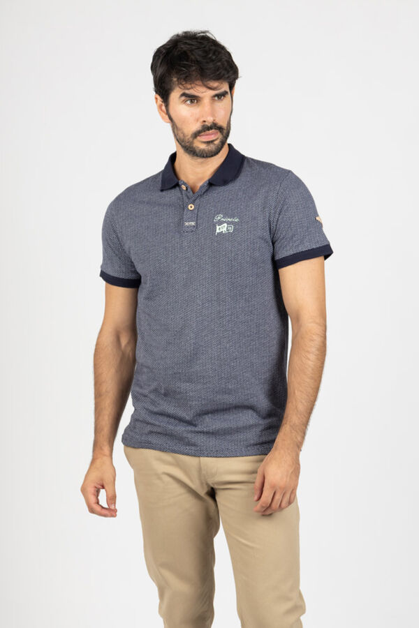 Privata Polo manga corta Estampado gris