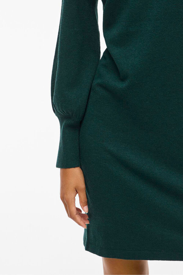 Vila Vestido de malha com viscose Verde