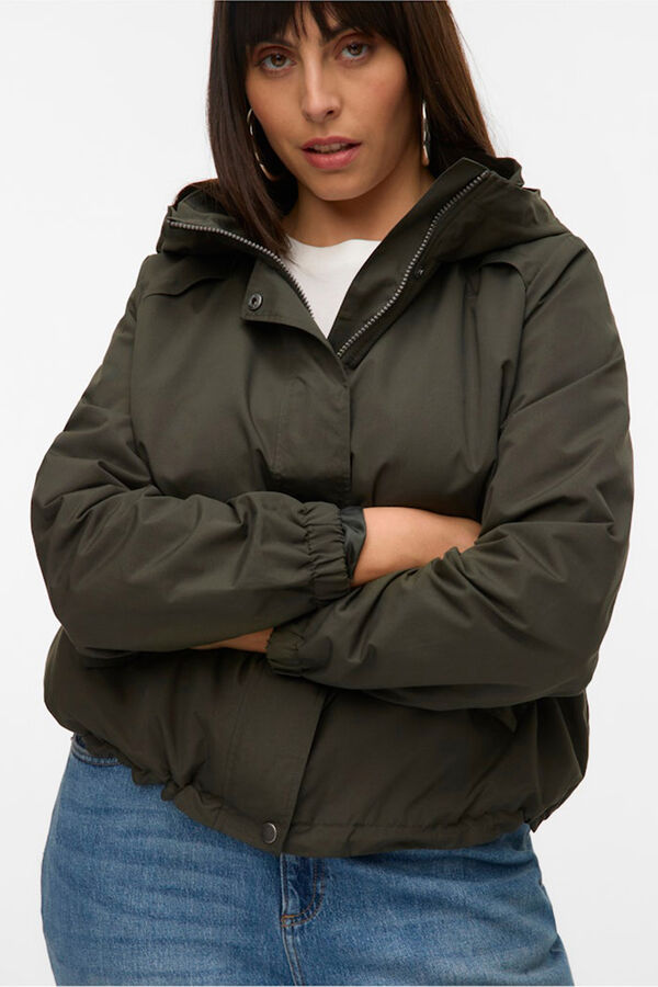 Vero Moda Curve Parka curta com capuz plus size Verde