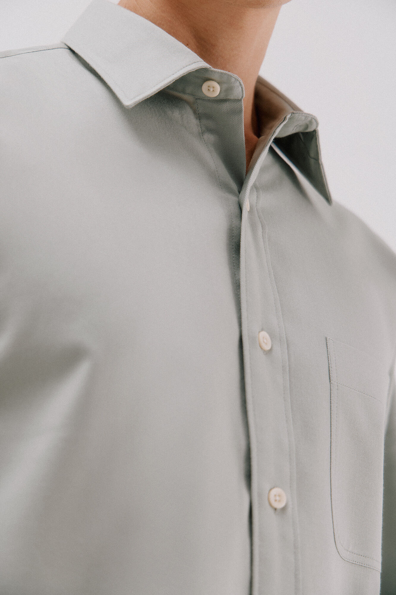 Cortefiel Tencel trench coat shirt