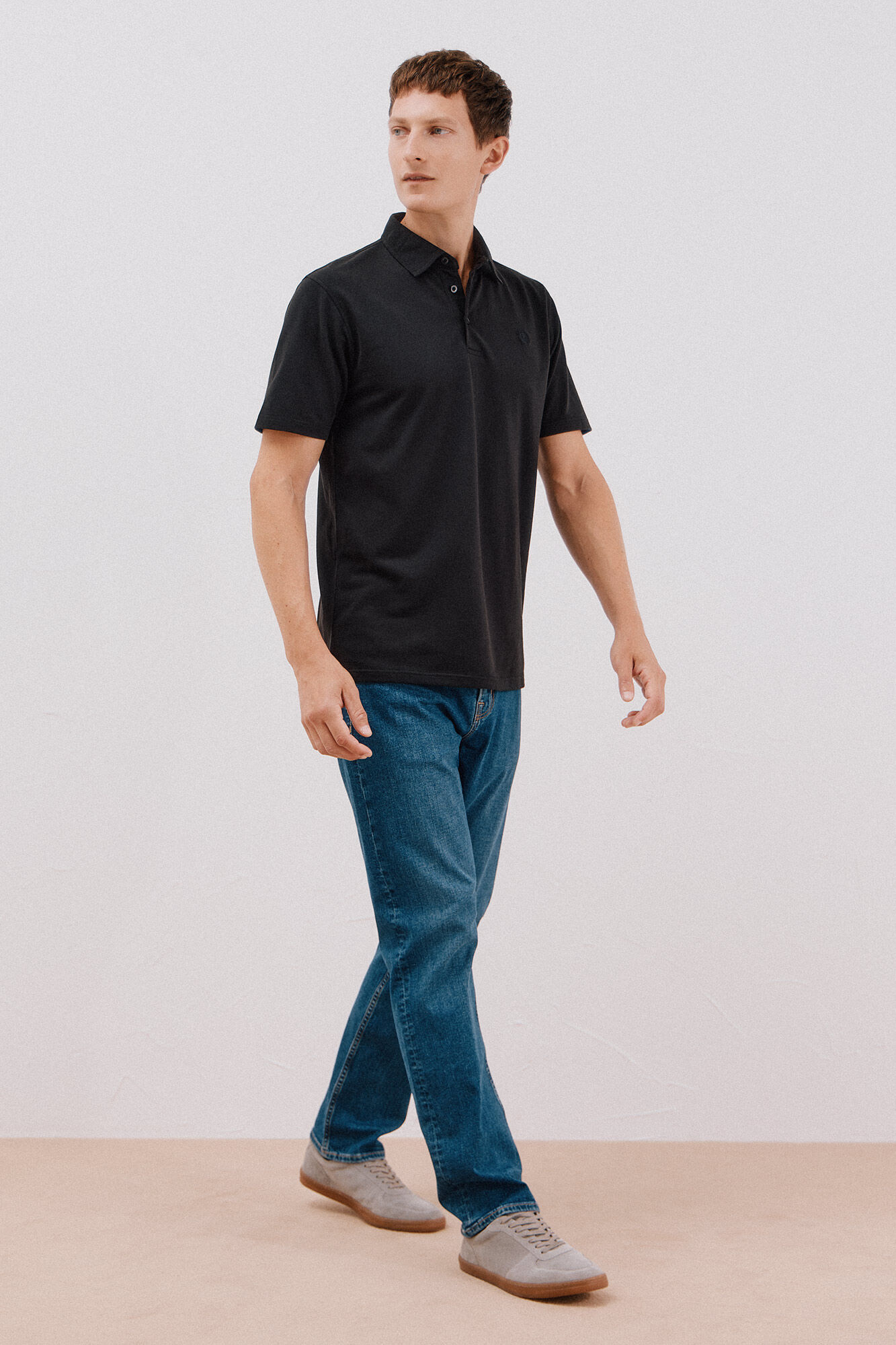 Cortefiel Plain piqu&eacute; polo shirt