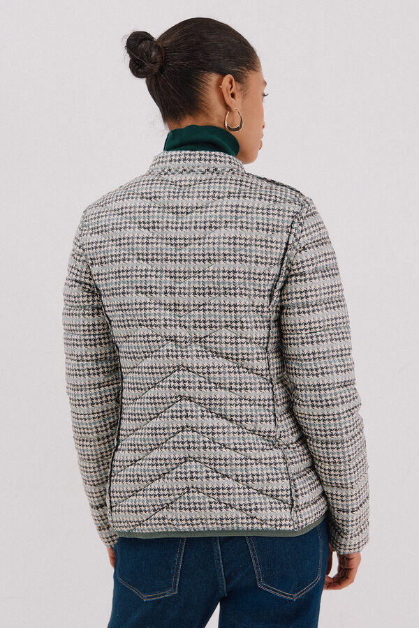 Cortefiel Reversible feather bomber jacket Green