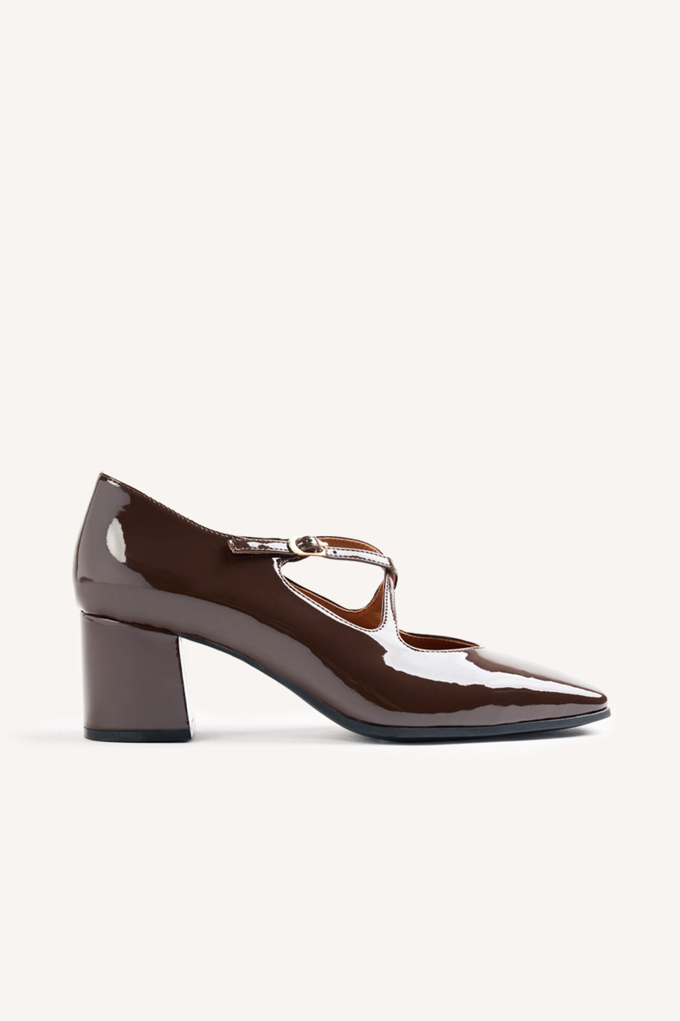 Gioseppo Sapatos de salto alto efeito verniz