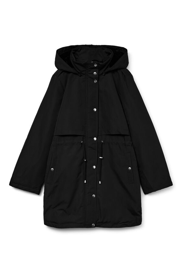 Vero Moda Parka com capuz remov&iacute;vel Preto