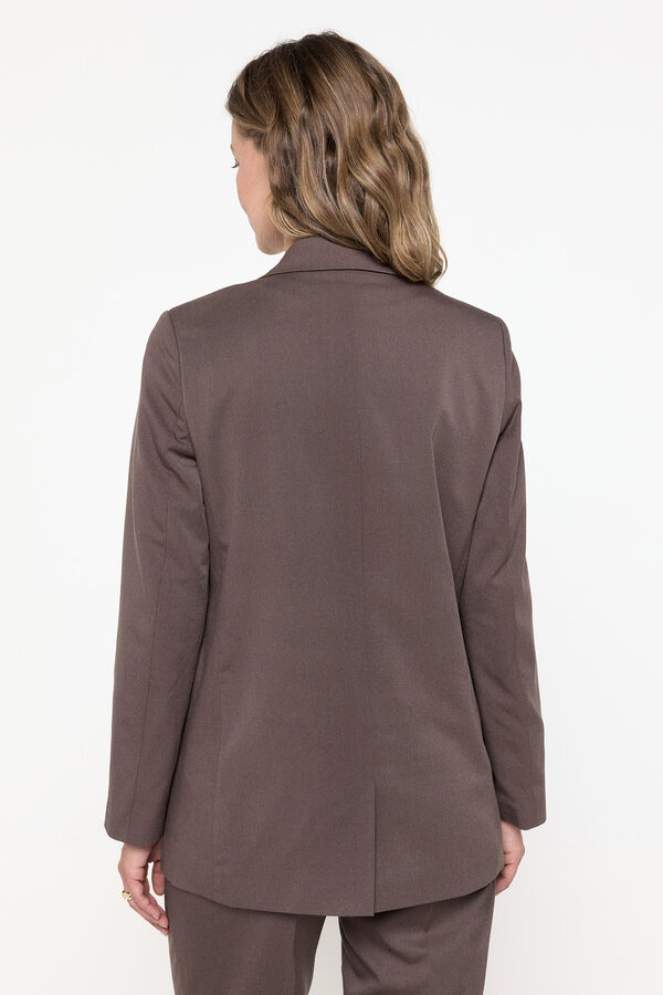 Cortefiel Slim long- long sleeve blazer  Brown