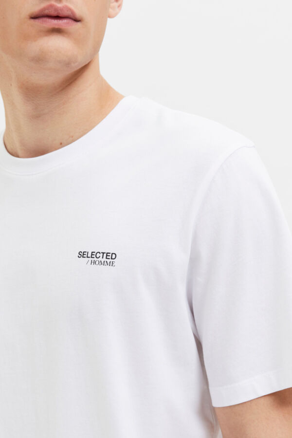 Cortefiel Regular fit short-sleeved T-shirt White