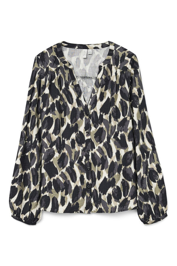 Vero Moda Curve Camisa com gola em V curvo Verde