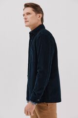Cortefiel Sobrecamisa bombazina Azul