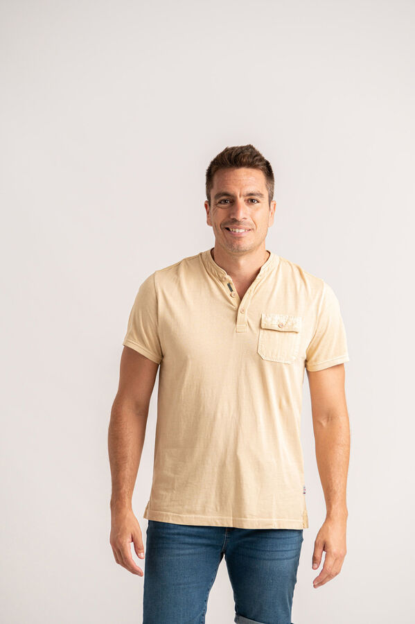 Privata T-shirt de manga curta 100% algodão Dourado