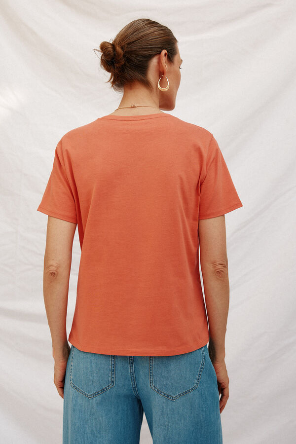 Cortefiel Positional print t-shirt Multicolour