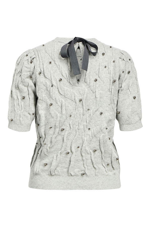 Object Camisola com oitos e pérolas Cinzento