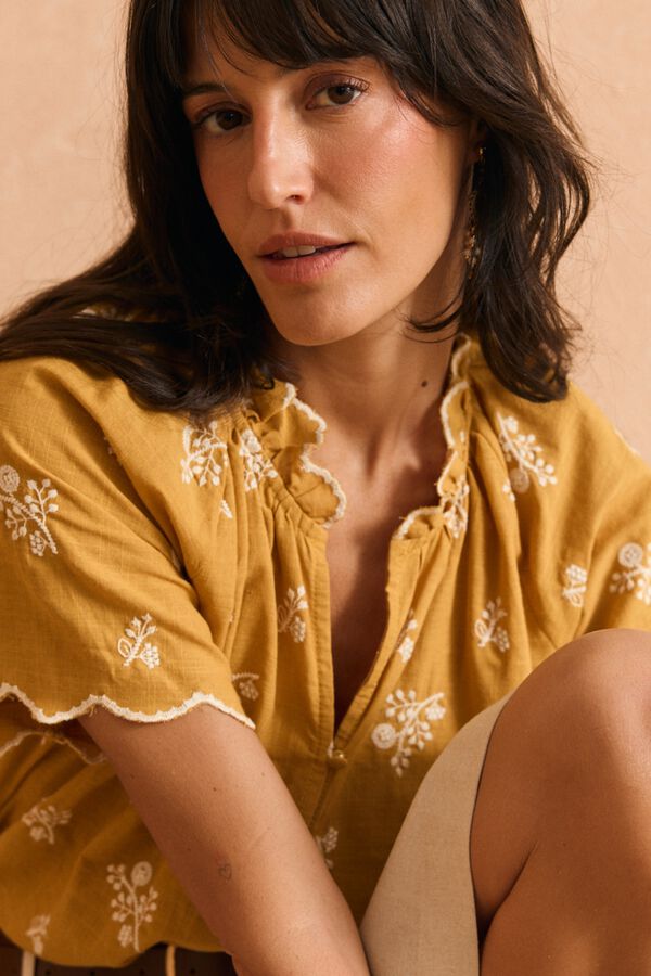 Pol&iacute;n Et Moi Top Bel&eacute;n Dourado