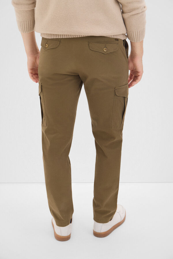 Cortefiel Pantalón cargo Kaki