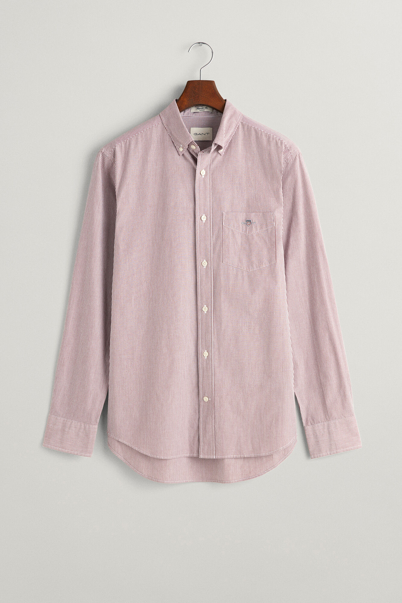 Gant Camisa de popel&iacute;n a rayas de corte regular