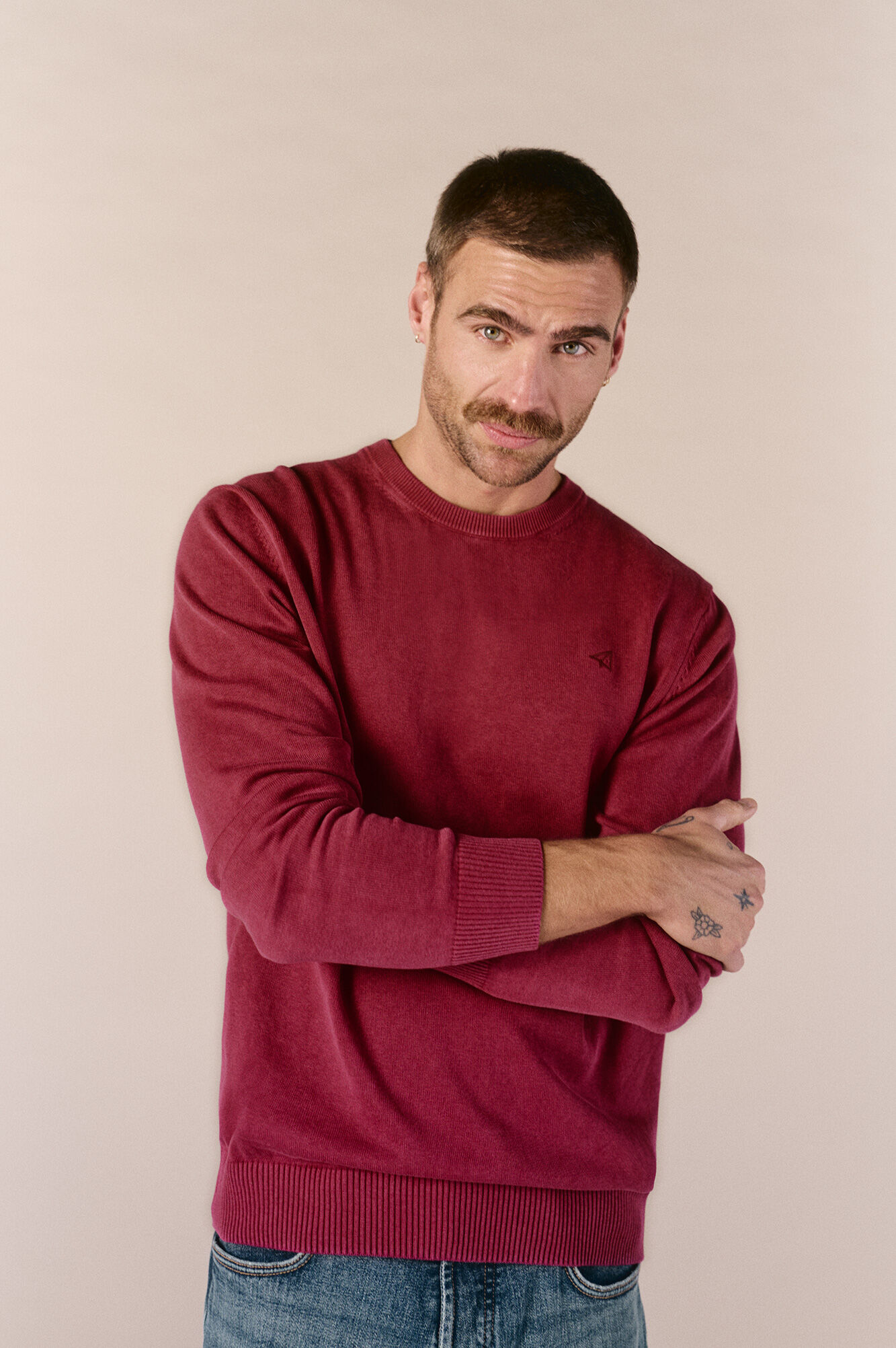 OOTO Jersey cuello redondo algod&oacute;n lavado