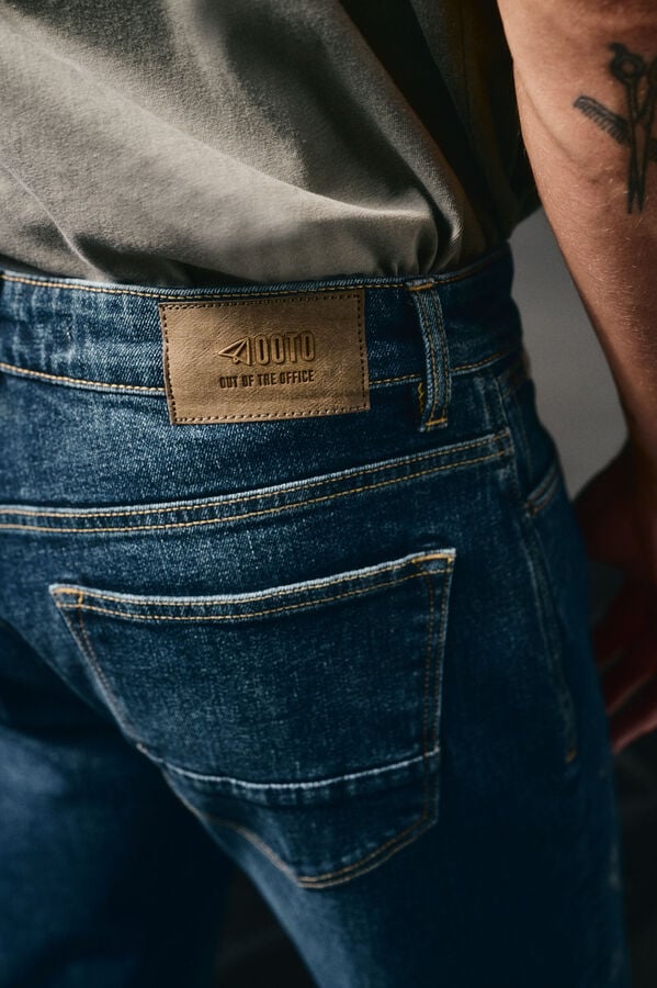 OOTO Calça jeans slim fit Azul