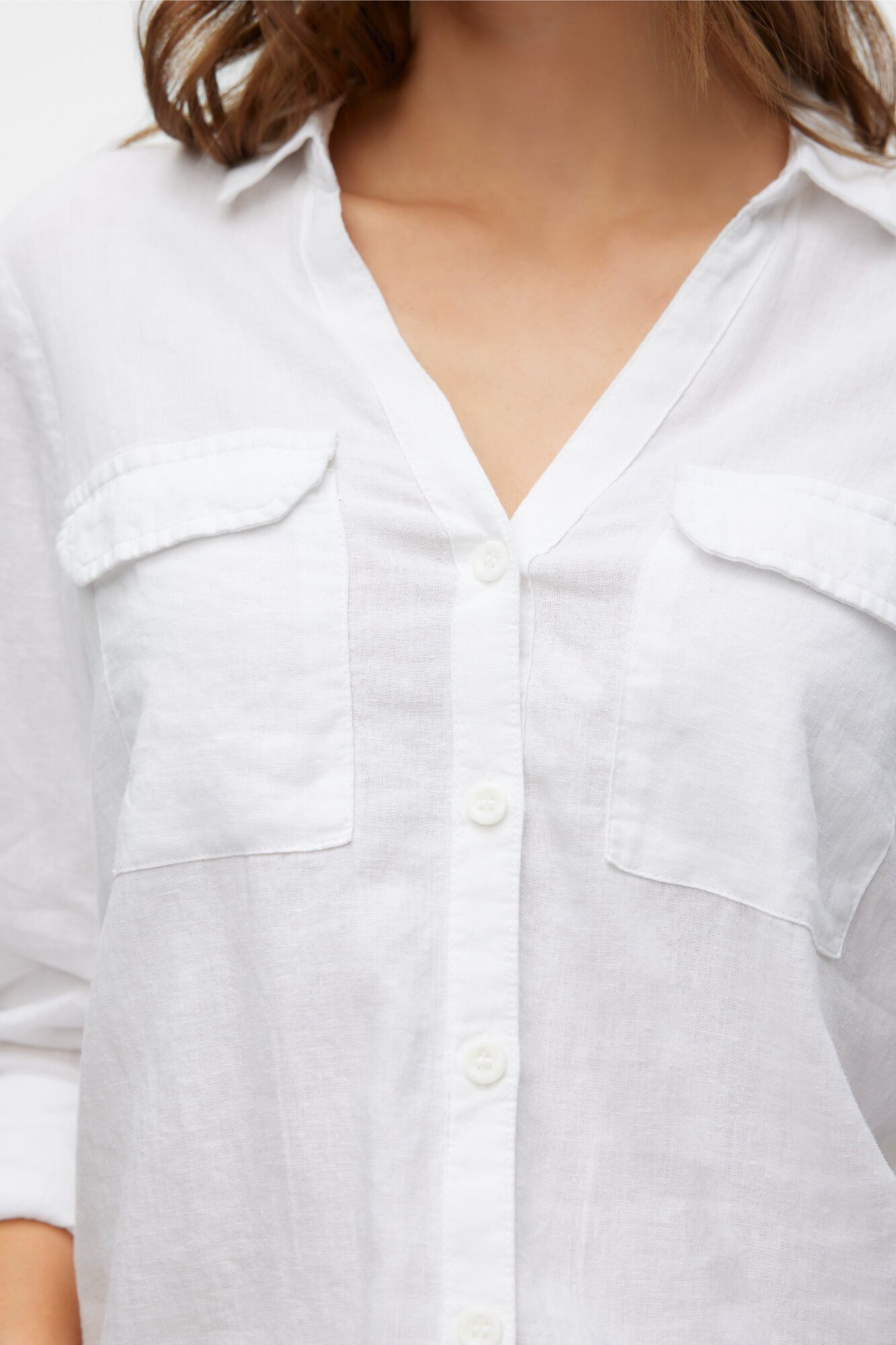 Vero Moda Camisa manga comprida em linho