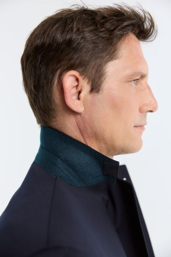 Cortefiel Twill smart fabric blazer Navy