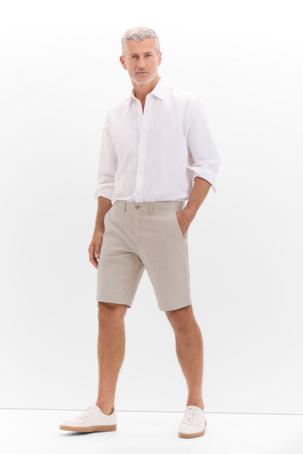 Cortefiel Chino Bermuda shorts Beige