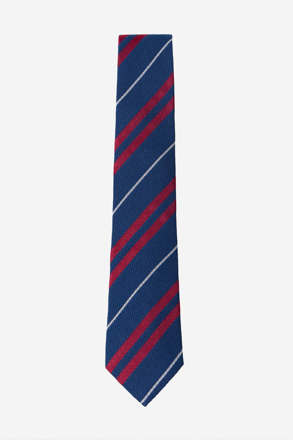 Cortefiel Natural silk tie Navy