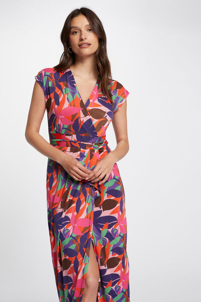 Cortefiel Printed midi dress Multicolour