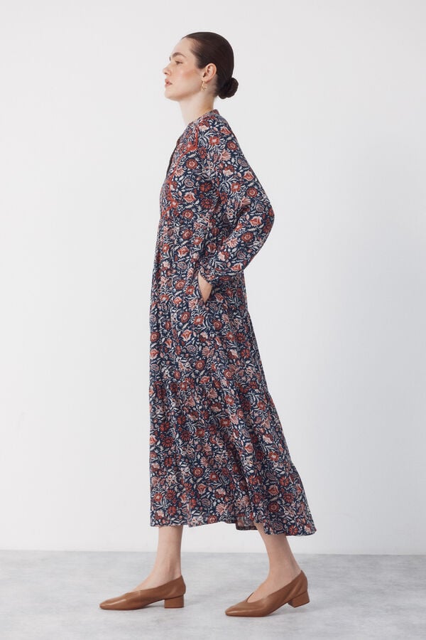 Cortefiel Fluid printed dress Multicolour