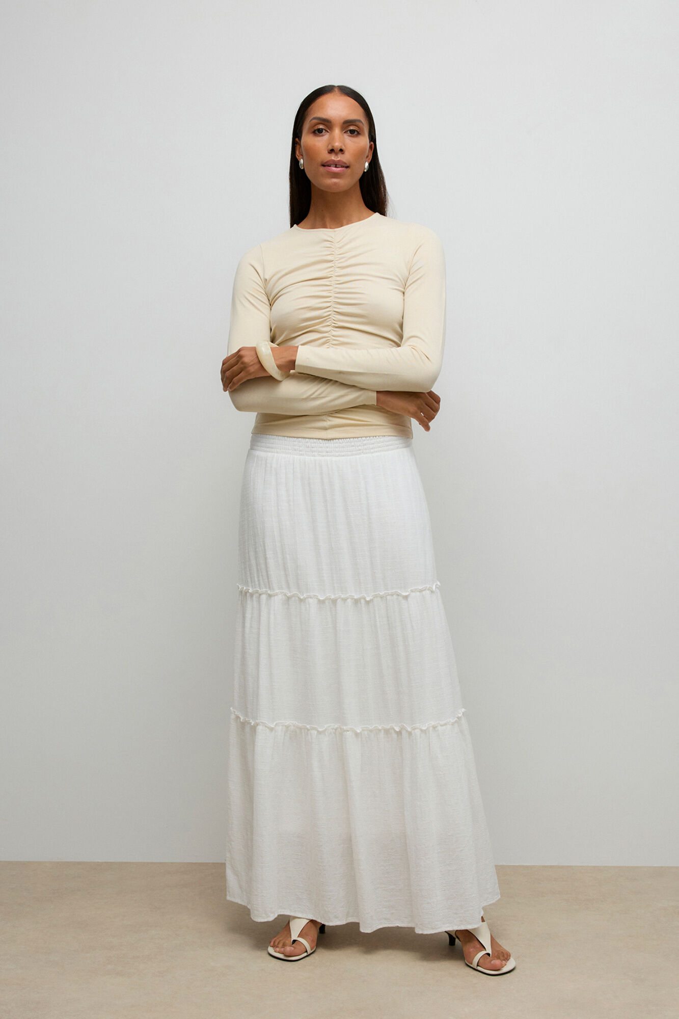 Vero Moda Falda larga con volantes