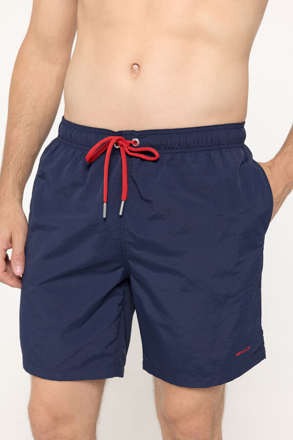 Cortefiel Logo swim shorts Navy