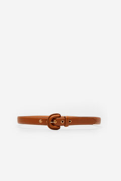 Cortefiel Stitching belt Brown