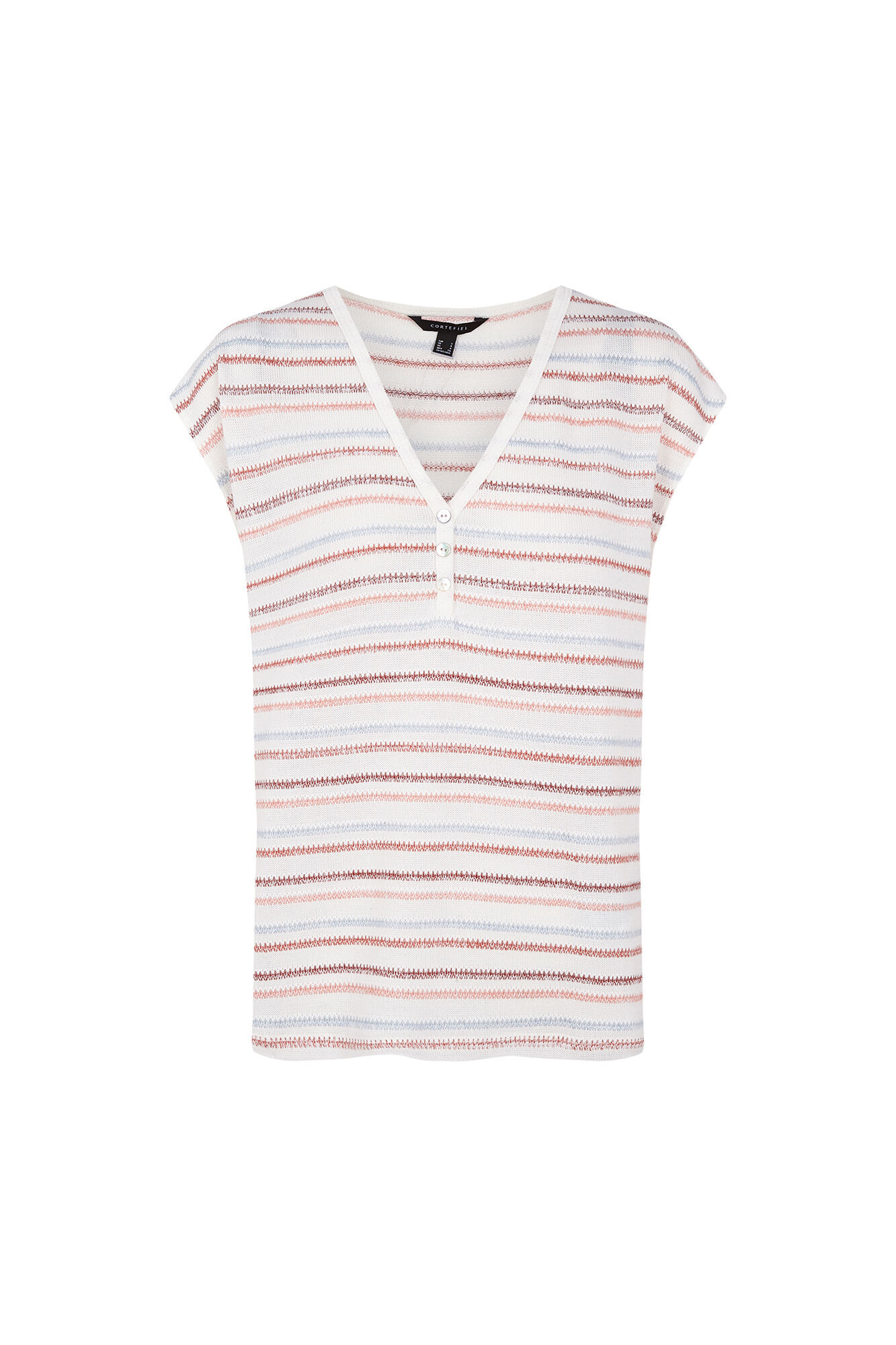 Cortefiel T-shirt com estrutura de riscas