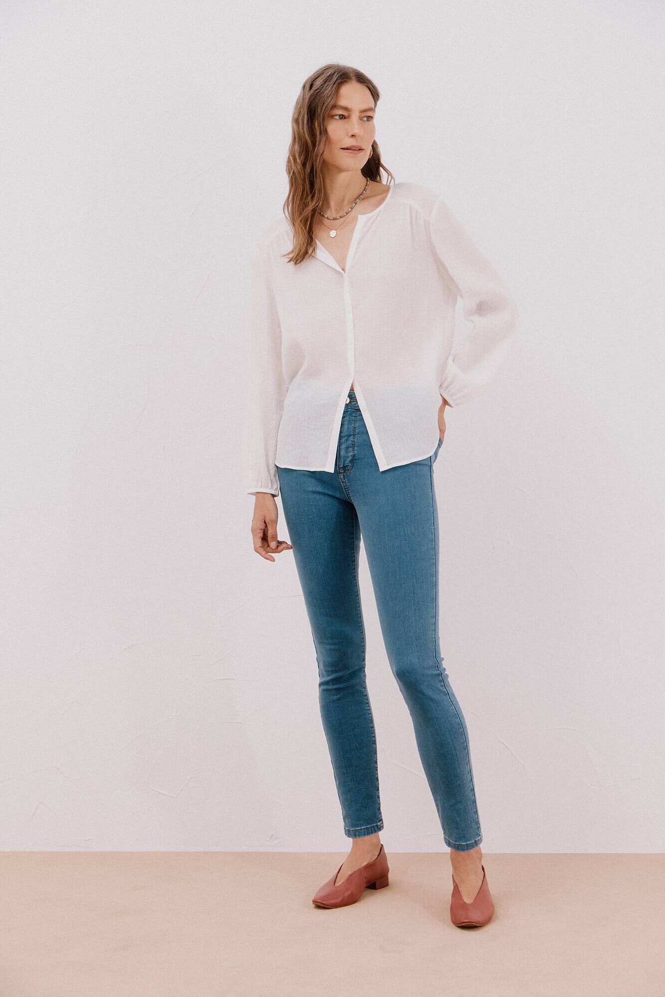 Cortefiel Round neck blouse