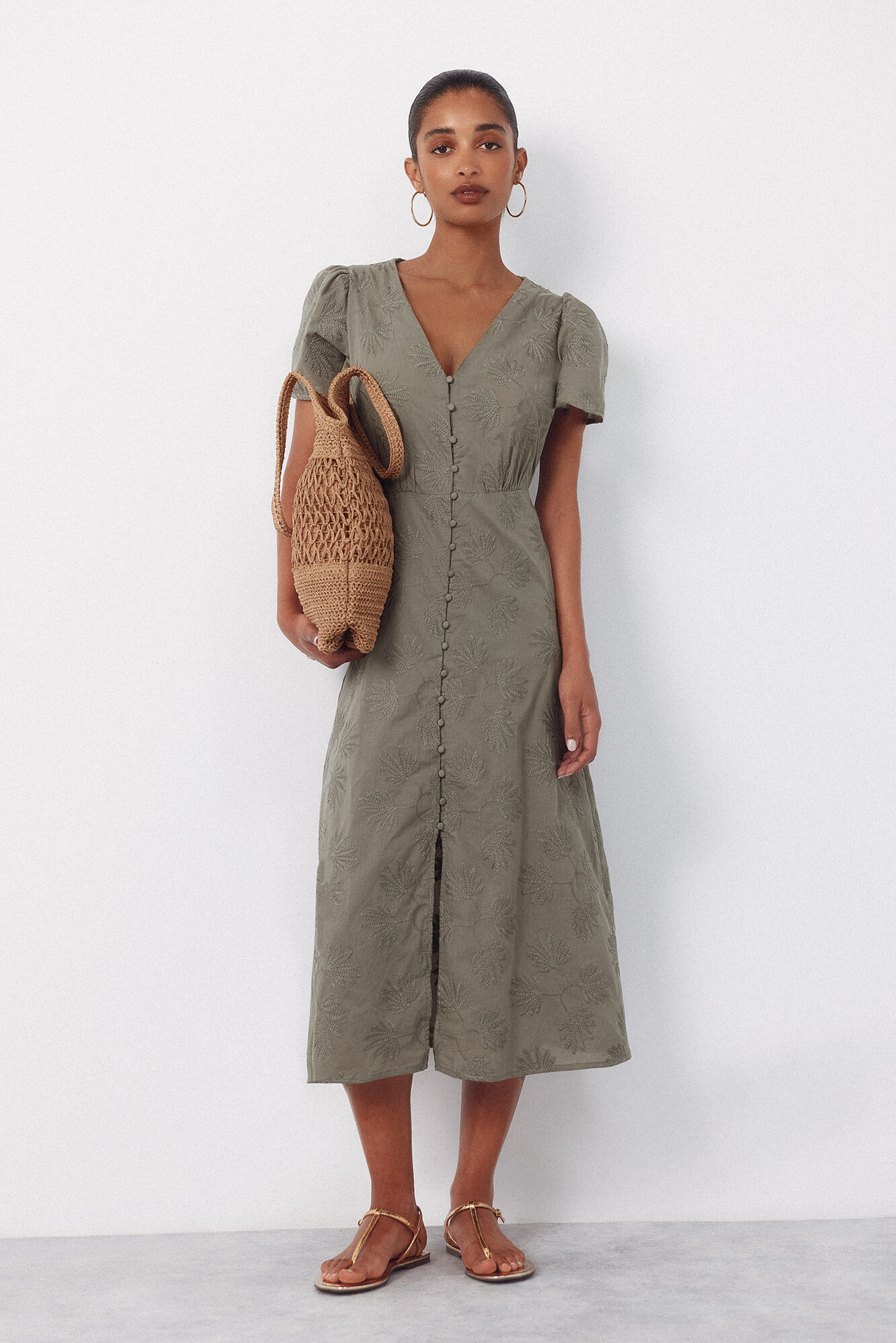 Cortefiel Vestido bordado