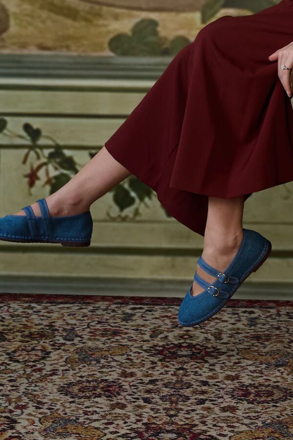 Flabelus Denim Claire ballet flats Blue