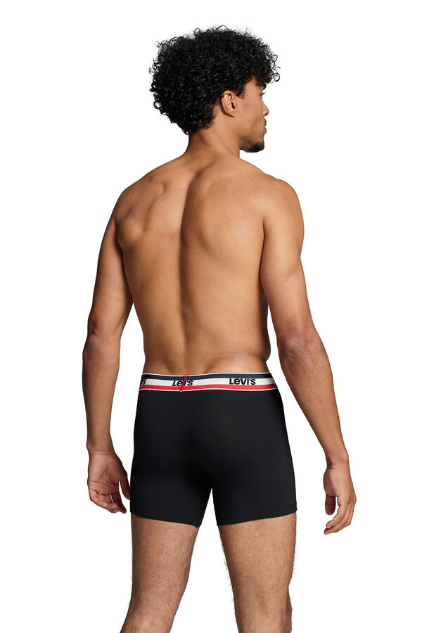 Levi's Cuecas boxers masculinas Levi's®, pacote com 2 Preto