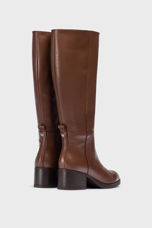 Wonders Botas de cano largo Santa Fe 15 Castanho