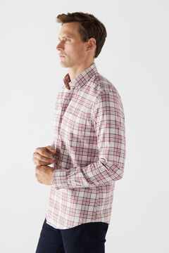 Cortefiel Checked Eco Coolmax shirt Red