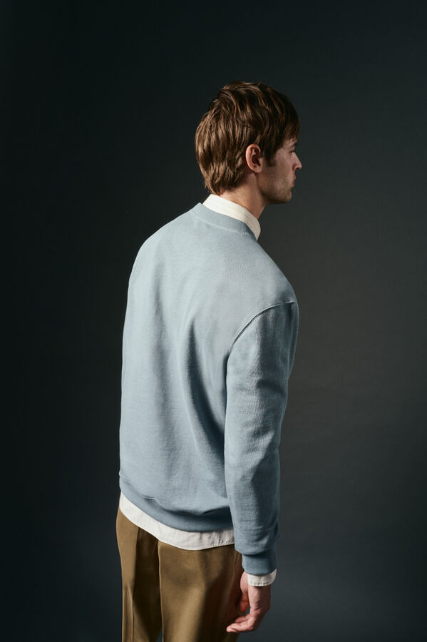 OOTO Sweatshirt logo bordado Azul