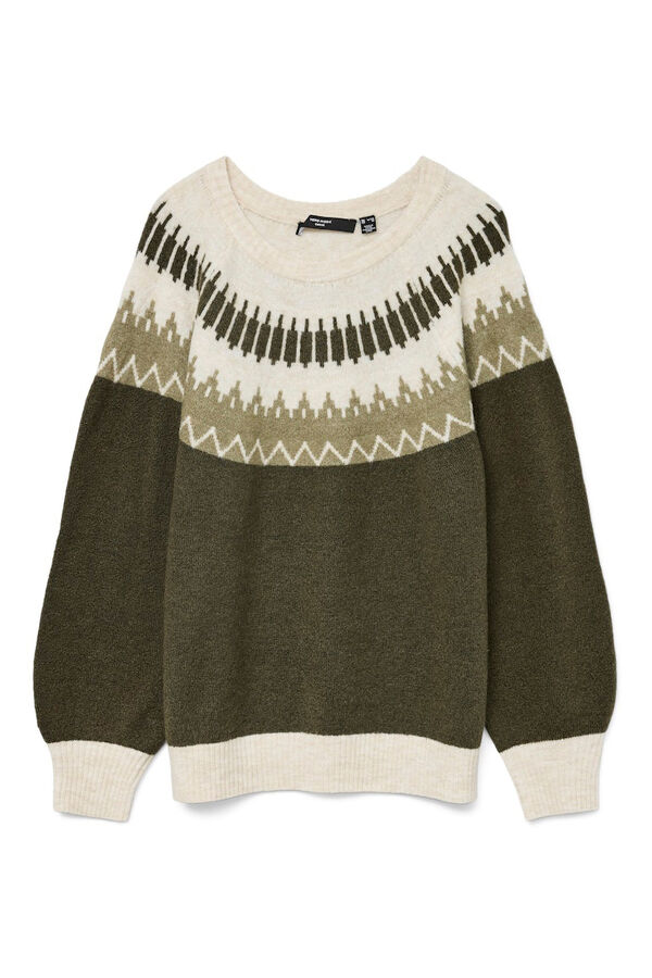 Vero Moda Curve Camisola grego tamanho grande  Verde