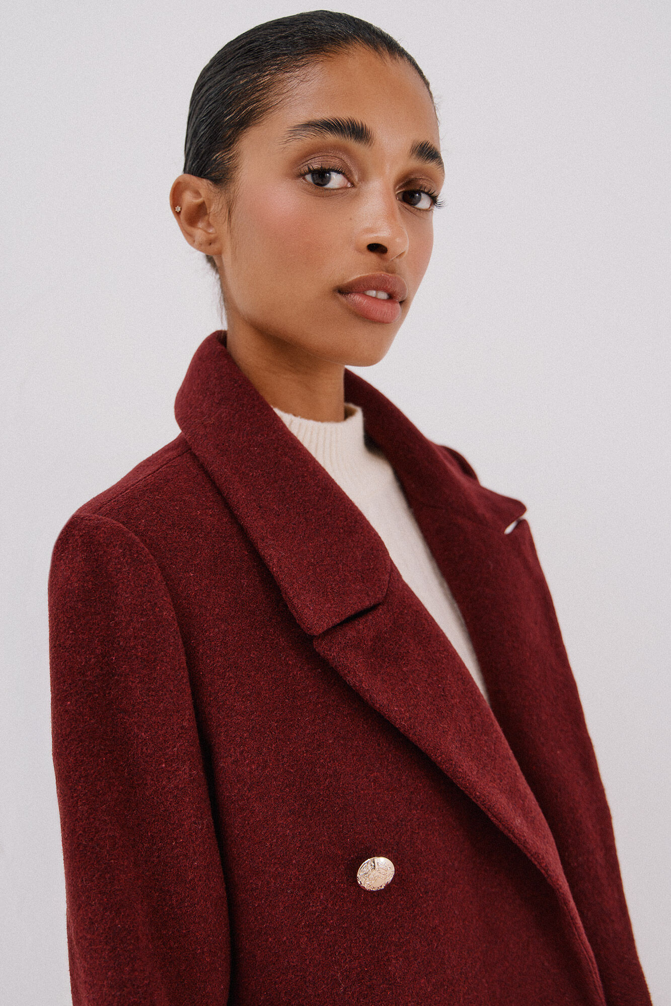 Cortefiel Long coat Italian fabric