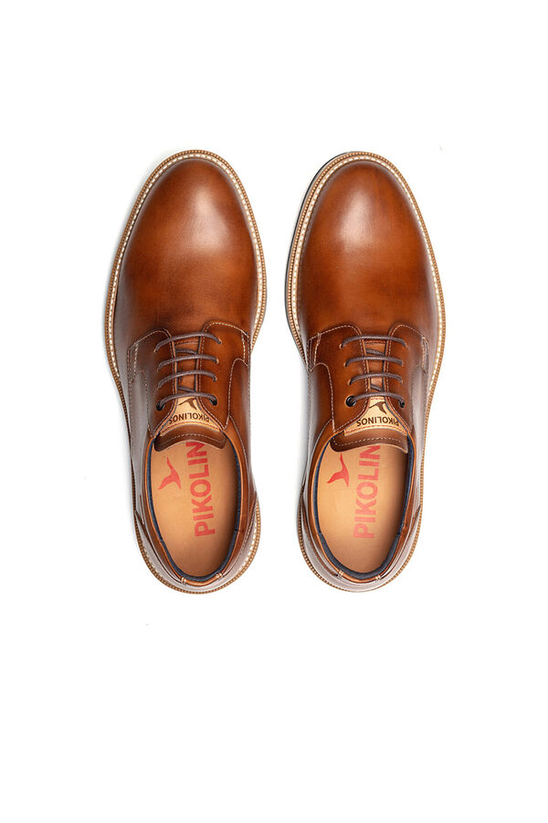 Pikolinos Zapato de cordones para hombre Marr&oacute;n