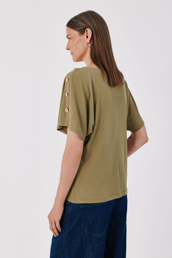 Cortefiel Fluid basic top Green